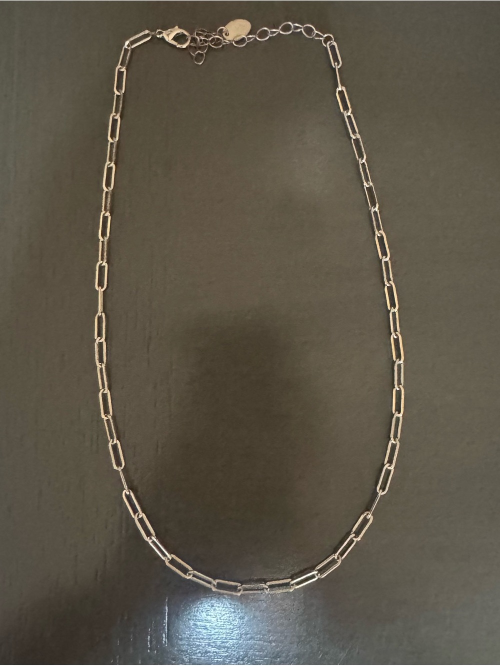Icing Silver-Tone Paperclip Chain Necklace